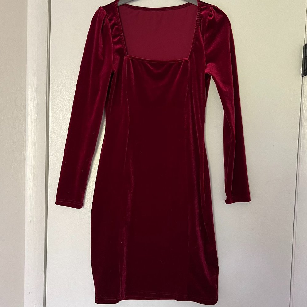 NWOT Velvet Bodycon Dress